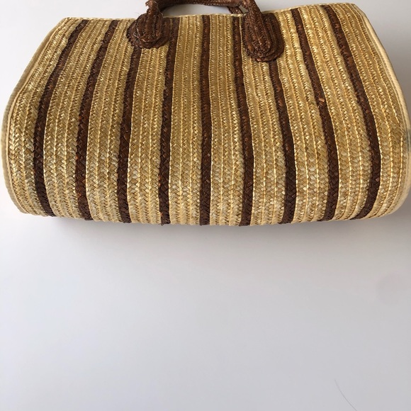 Vintage Style Large Straw Tote Bag - Picture 6 of 8